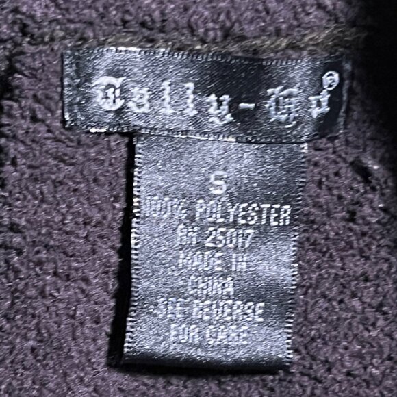 Tally Ho Sz Small Black Knitted Finge Neck Oversized Sweater (D) - Picture 6 of 7